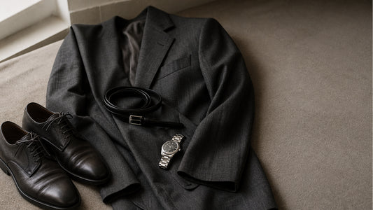 7 ceintures noires en cuir pour porter avec un costume