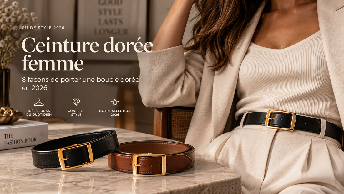 Ceinture dorée femme