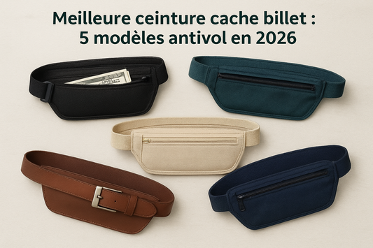 Meilleure ceinture cache billet : 5 modèles antivol en 2026